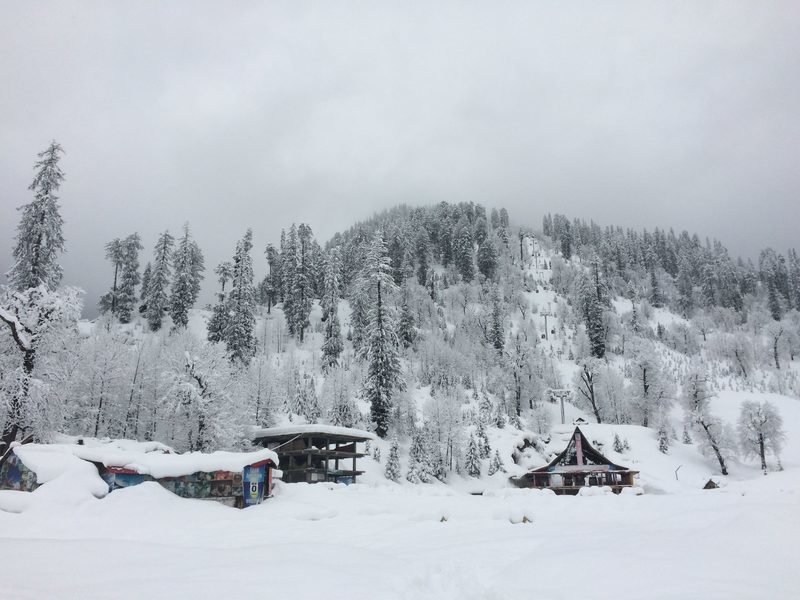 Solang valley after fresh snowfall