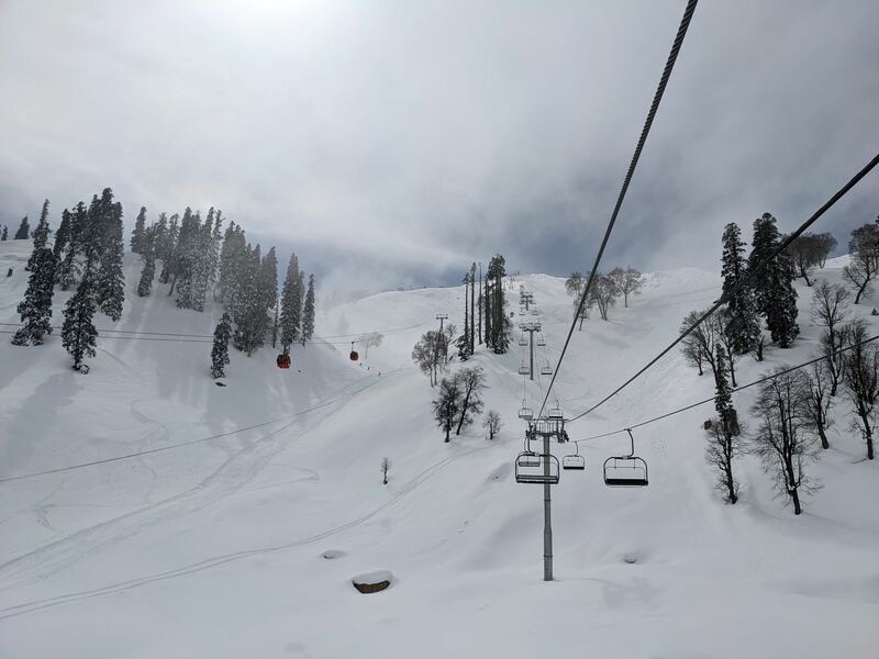 Kondori to Mary's Shoulder Chairlift, Gulmarg